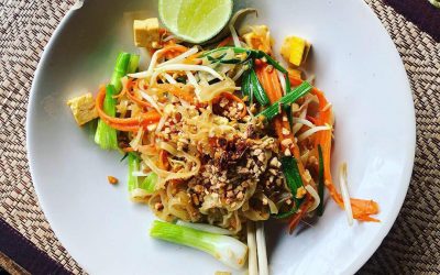 vegan cooking class chiang mai - pad thai